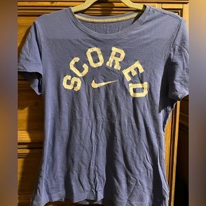 Nike Scored Shirt. Gently used Slim fit
